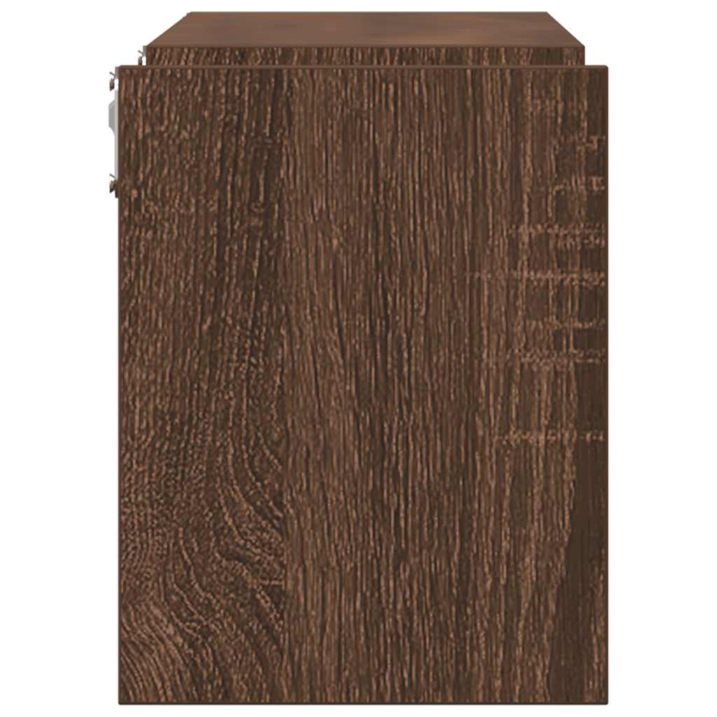 Prateleiras parede 2 pcs derivados madeira 100x15x20 cm cinza