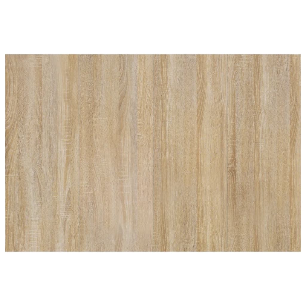 Cabeceira cama 120x1,5x80 cm derivados madeira branco/sonoma