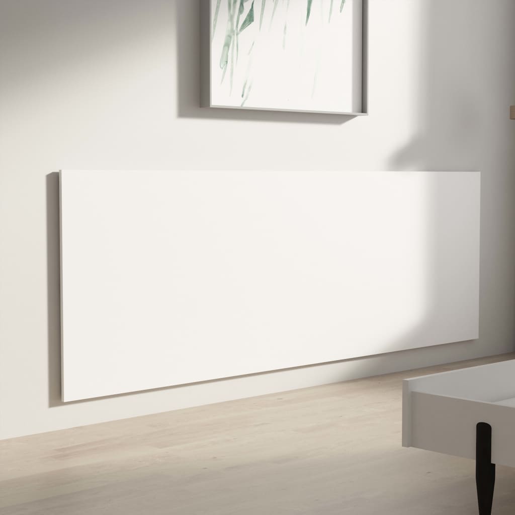 Cabeceira parede 240x1,5x80cm derivado madeira branco brilhante