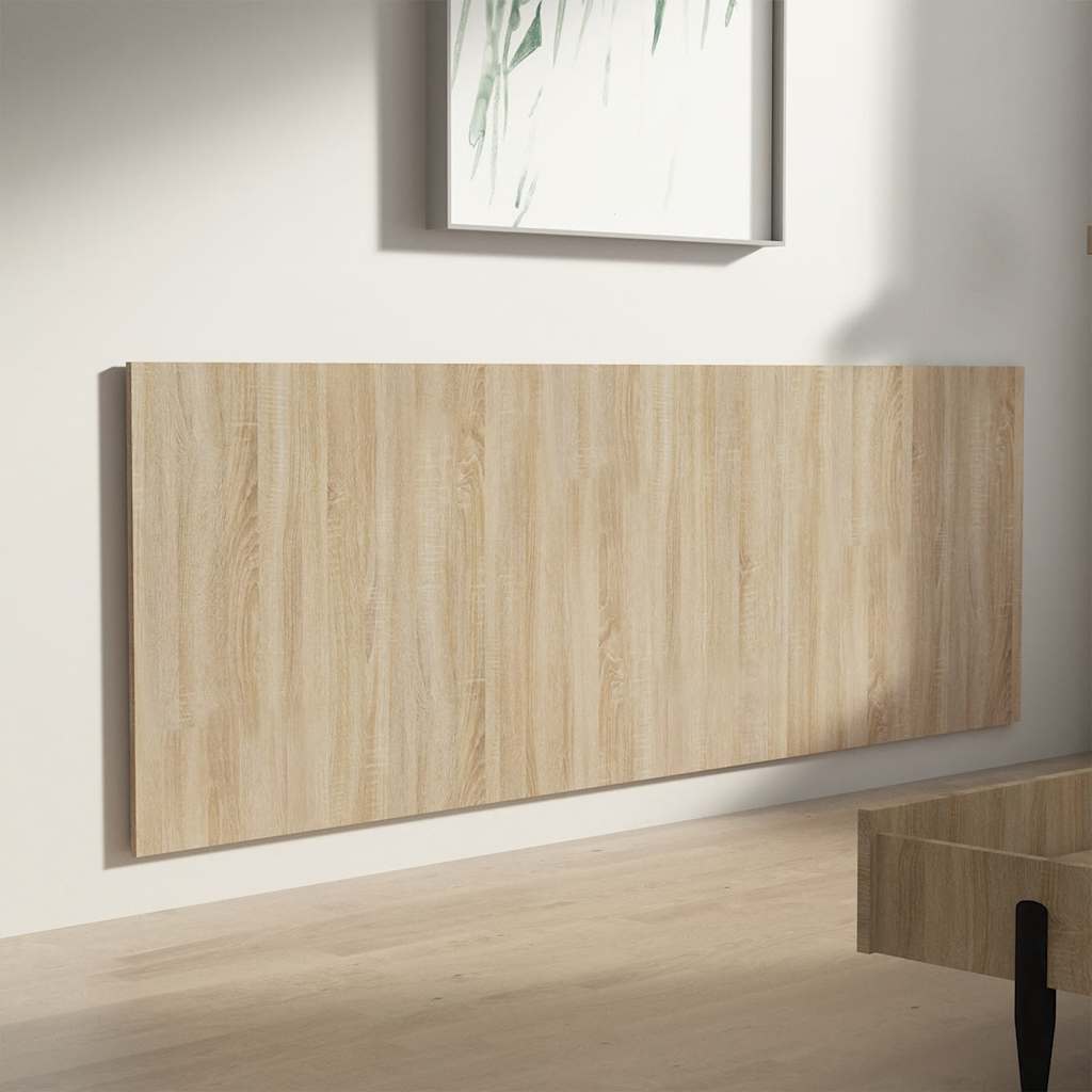 Cabeceira parede 240x1,5x80cm derivado madeira branco brilhante