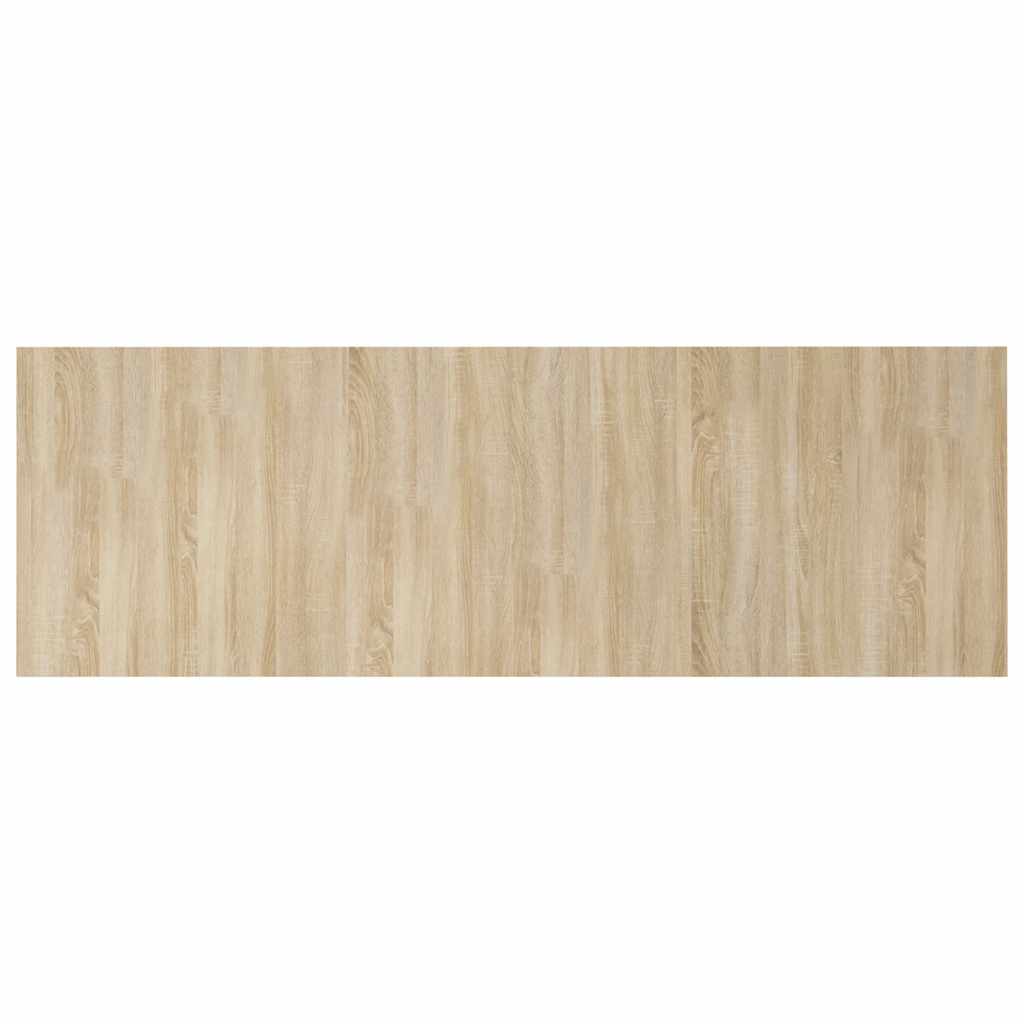 Cabeceira parede 240x1,5x80cm derivado madeira branco brilhante