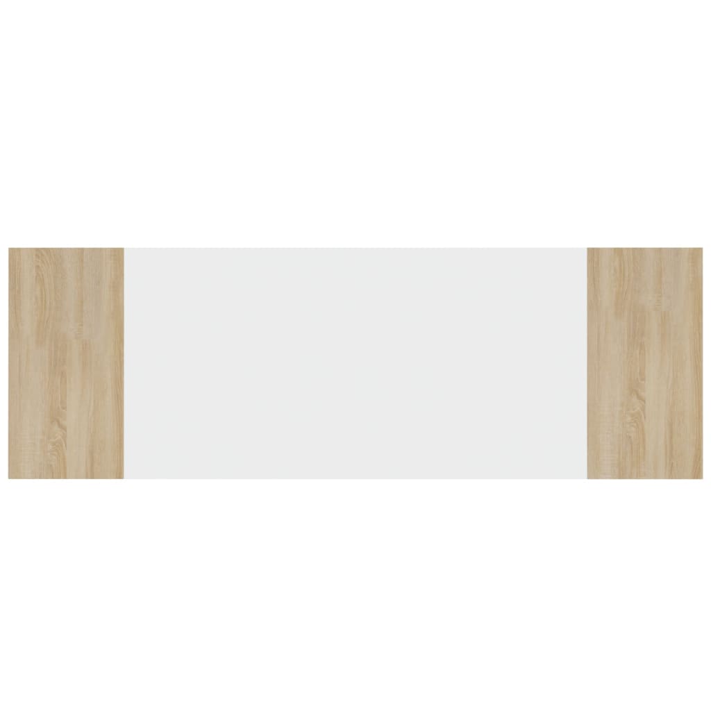 Cabeceira 240x1,5x80cm derivados madeira branco/carvalho sonoma