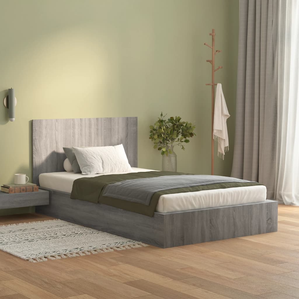 Cabeceira cama 120x1,5x80 cm derivados madeira branco/sonoma