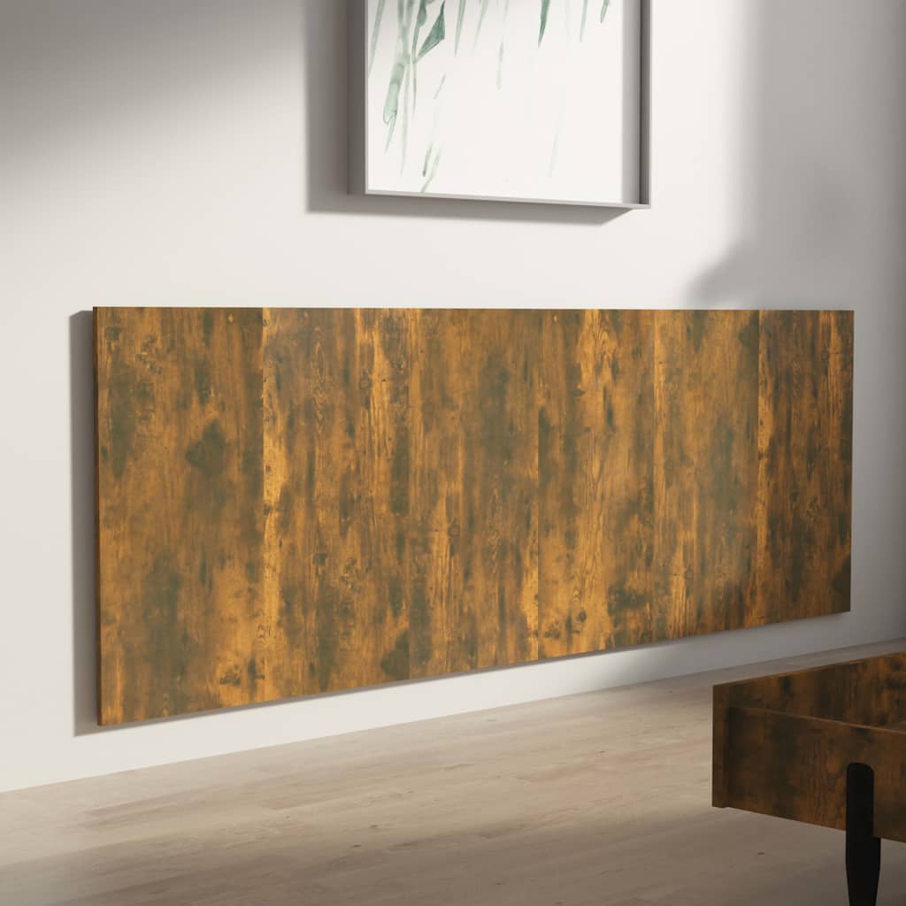 Cabeceira parede 240x1,5x80cm derivado madeira branco brilhante