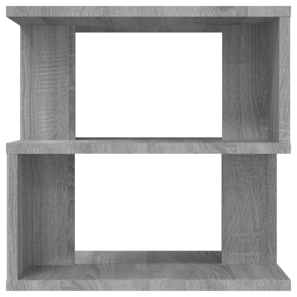 Mesa de apoio 40x40x40 cm derivados madeira cinzento sonoma