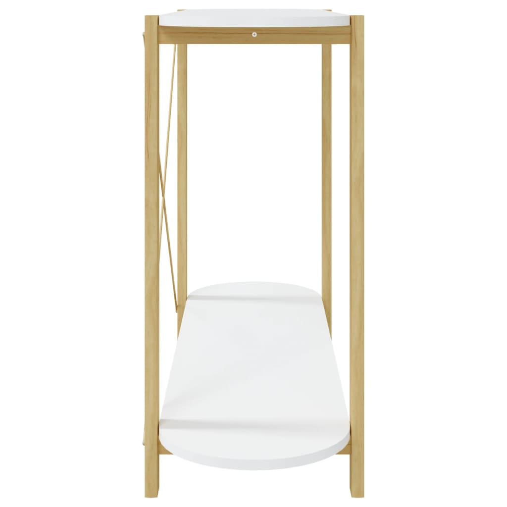 Mesa consola 110x38x75 cm derivados de madeira branco