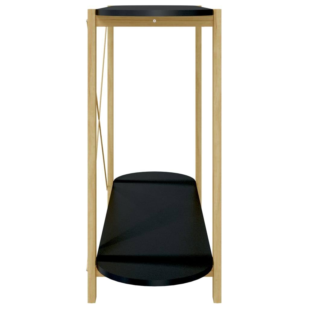 Mesa consola 110x38x75 cm derivados de madeira preto