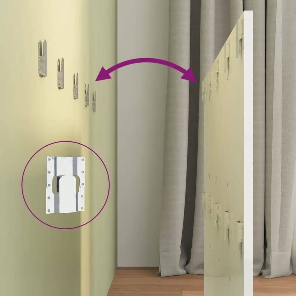 Cabeceira cama + armários madeira processada branco