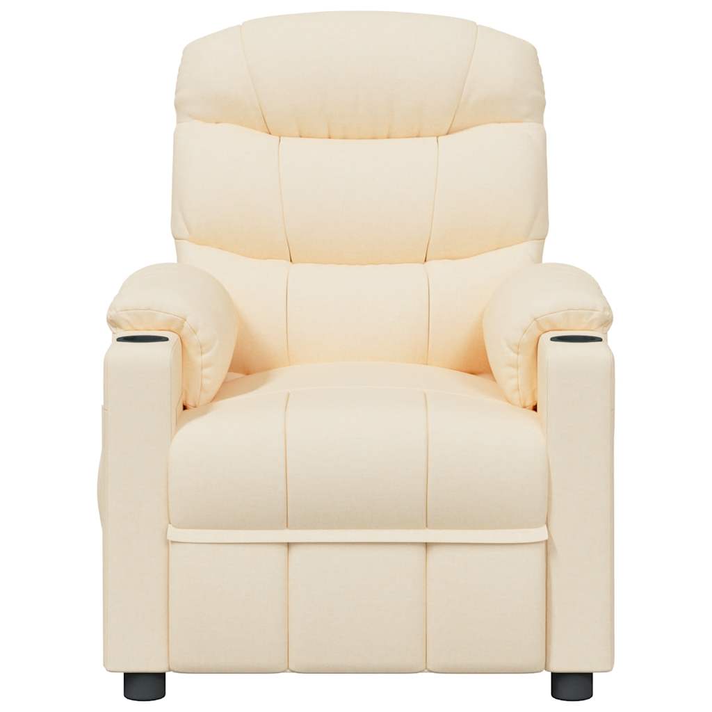 Poltrona de massagens tecido cor creme