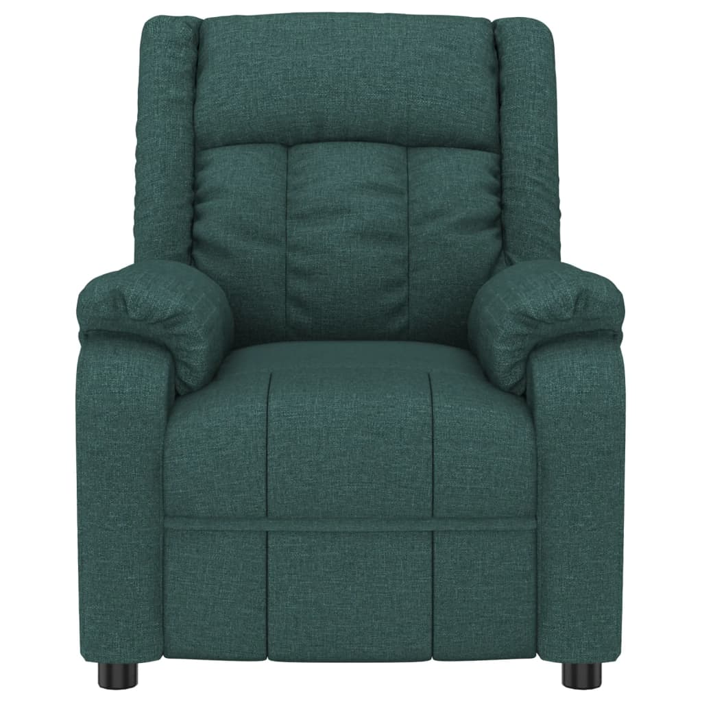 Poltrona de massagens tecido verde-escuro