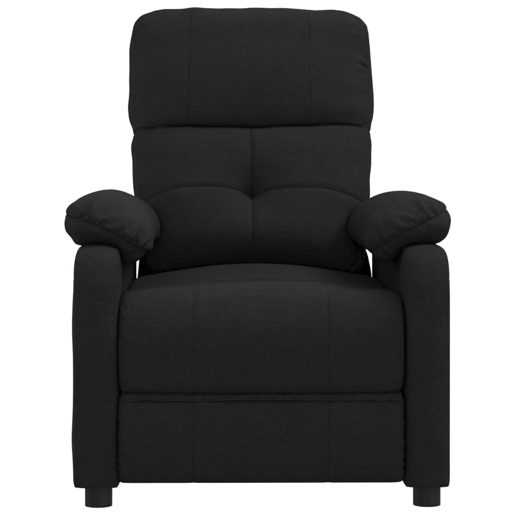 Poltrona de massagens reclinável tecido preto