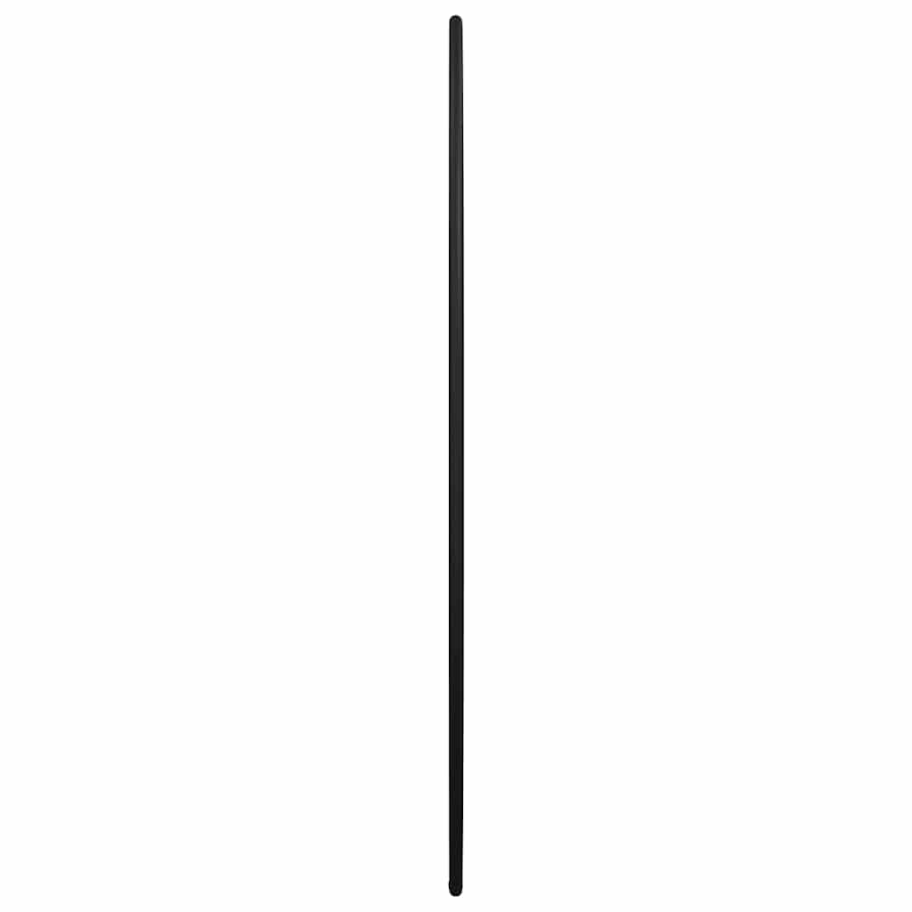 Espelho de parede Ø50 cm redondo preto