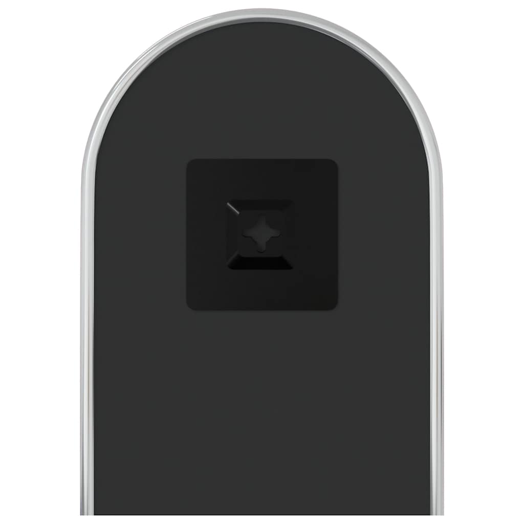 Espelho de parede 40x15 cm oval prateado