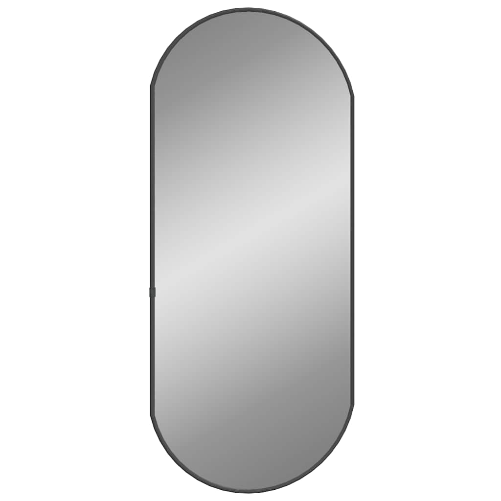 Espelho de parede 70x30 cm oval preto