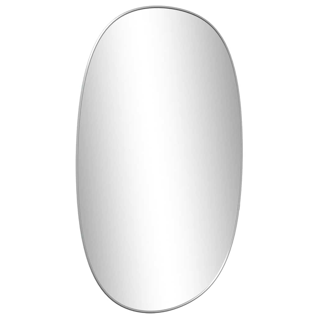 Espelho de parede 70x45 cm prateado