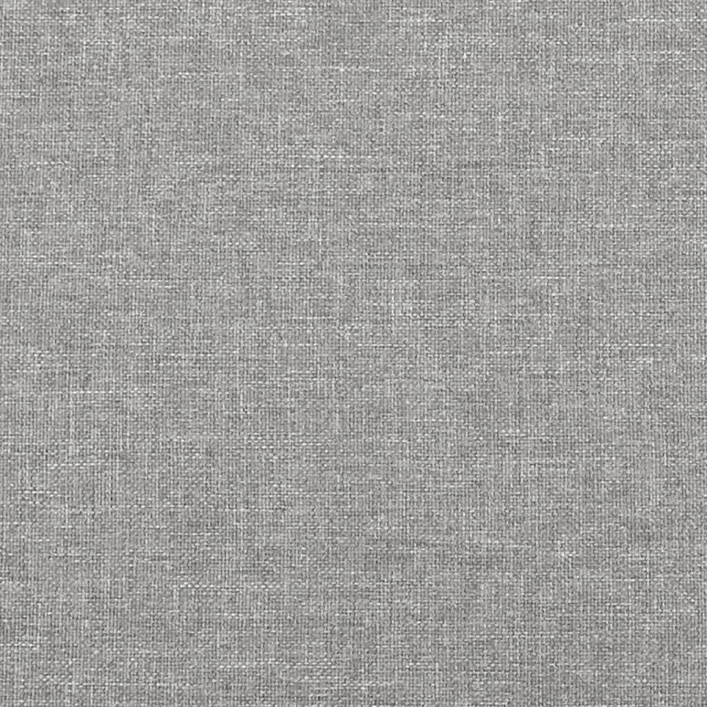 Estrutura de cama sem colchão 80x200 cm tecido cinzento-claro