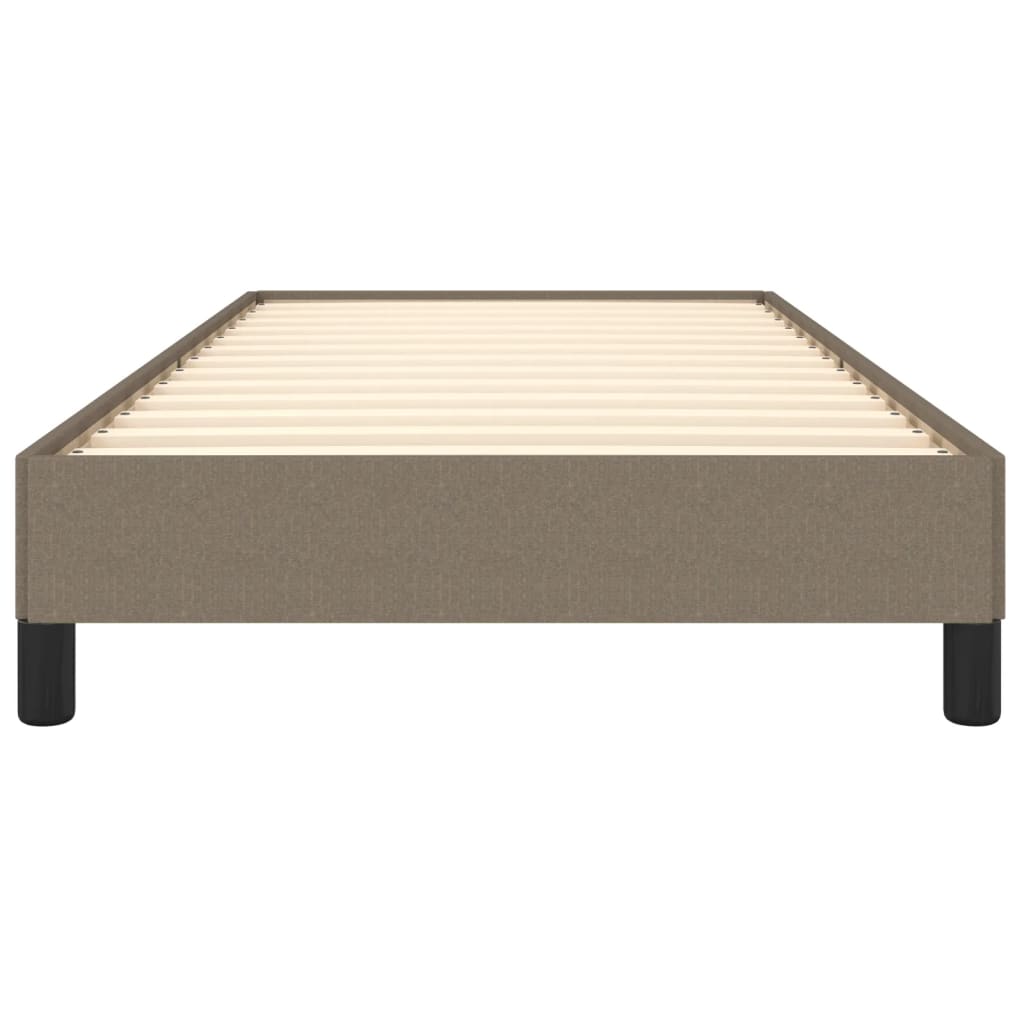 Estrutura de cama sem colchão 90x190 cm tecido cinzento