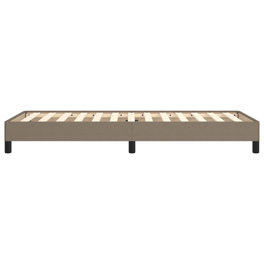 Estrutura de cama sem colchão 90x190 cm tecido cinzento
