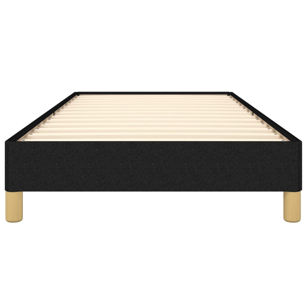 Estrutura de cama sem colchão 90x190 cm tecido preto