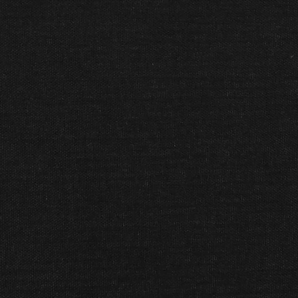 Estrutura de cama sem colchão 90x190 cm tecido preto