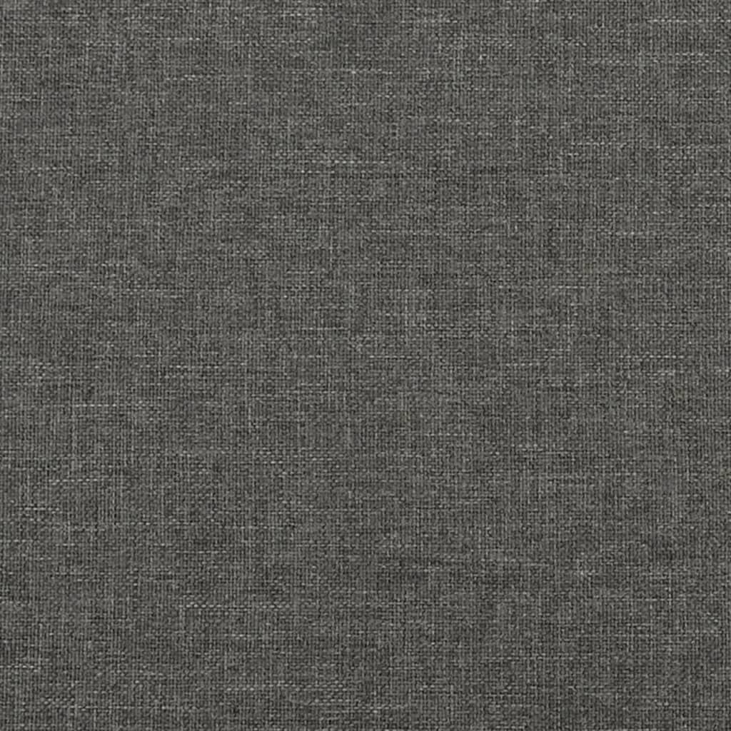 Estrutura de cama sem colchão 90x200 cm tecido cinzento-escuro