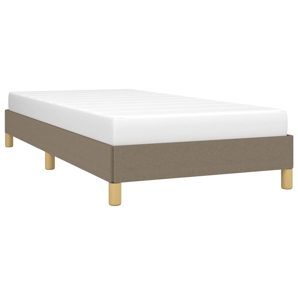 Estrutura cama sem colchão 100x200 cm tecido cinza-acastanhado