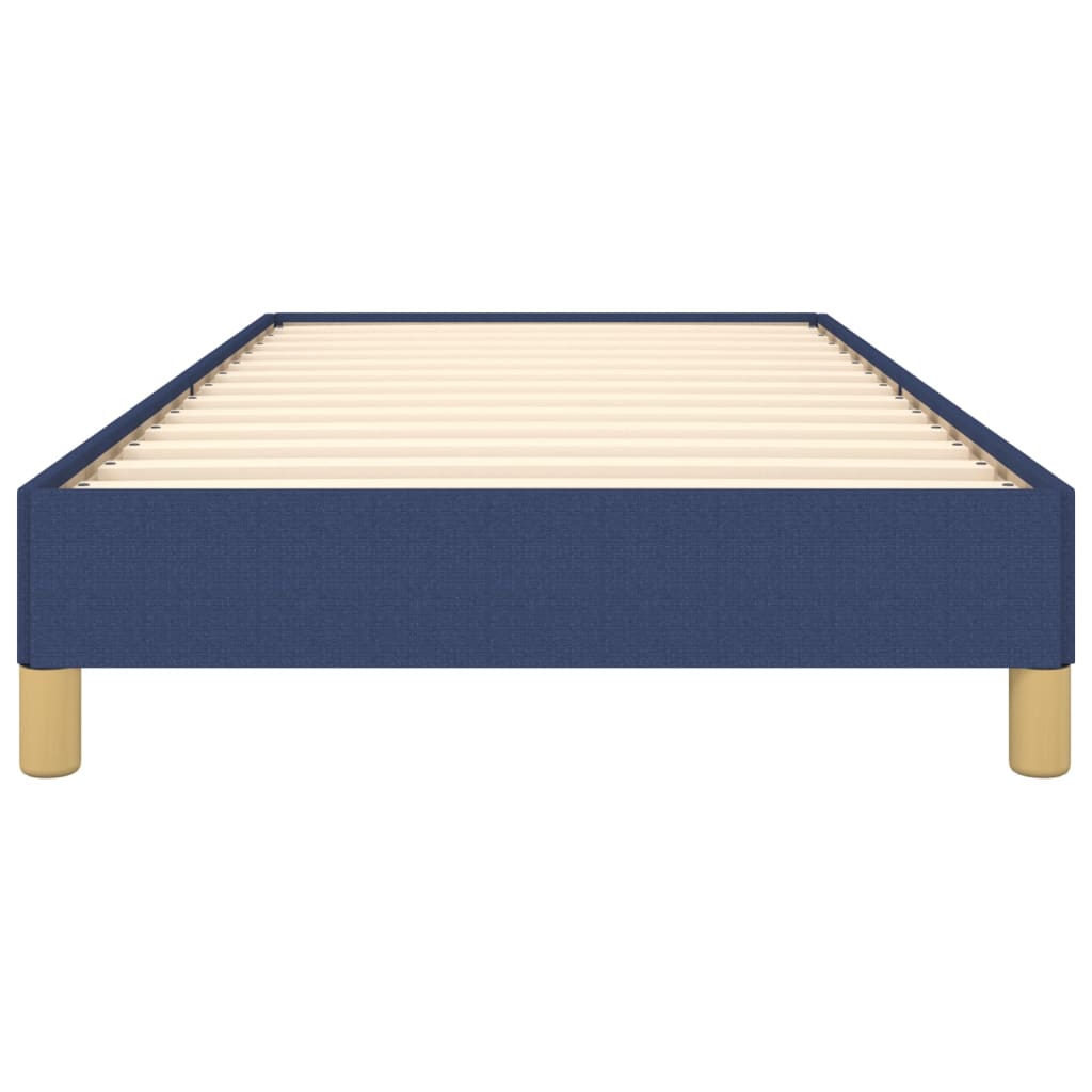 Estrutura de cama sem colchão 100x200 cm tecido azul