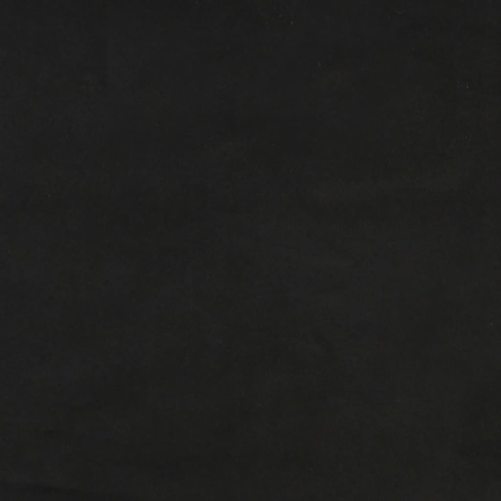 Estrutura de cama sem colchão 100x200 cm veludo preto