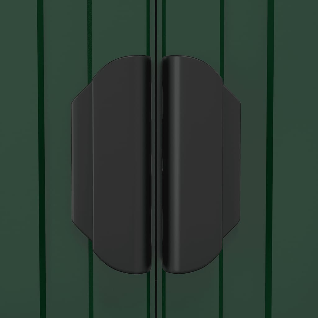 Abrigo de jardim 192x108x223 cm aço galvanizado verde