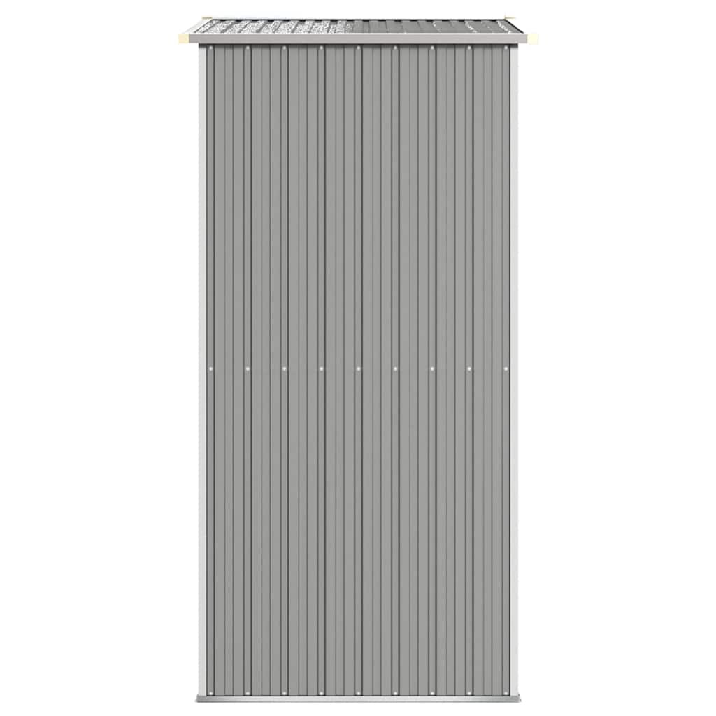 Abrigo de jardim 192x108x223 cm aço galvanizado cinzento-claro