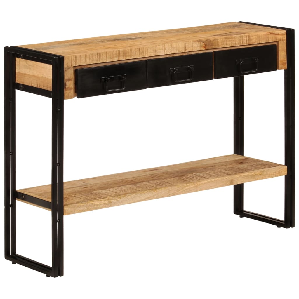 Mesa consola 110x30x76 cm madeira de mangueira maciça