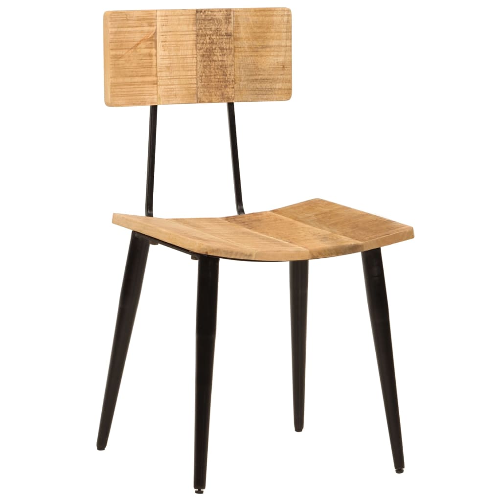 Cadeiras de jantar 2 pcs 44x40x80cm madeira de mangueira maciça