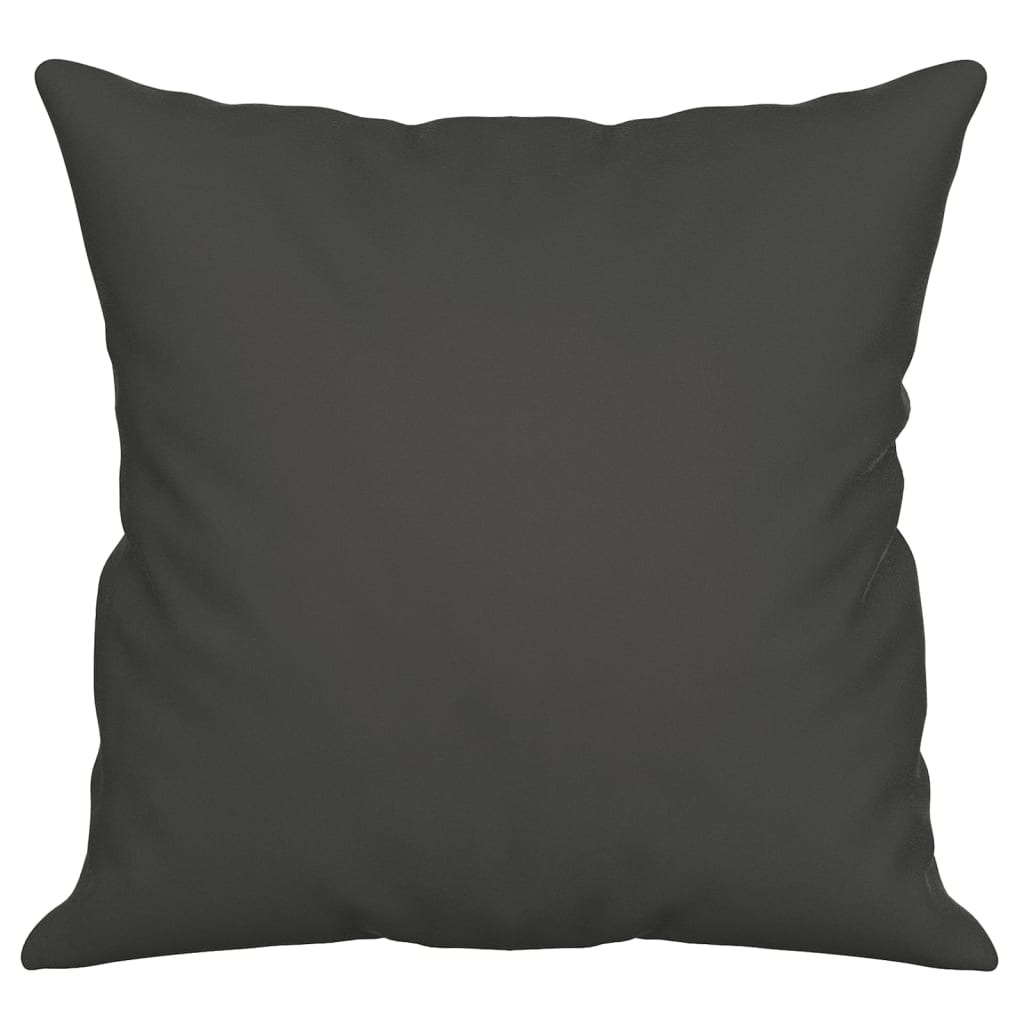 Almofadas decorativas 2 pcs 40x40 cm microfibra cinzento-escuro