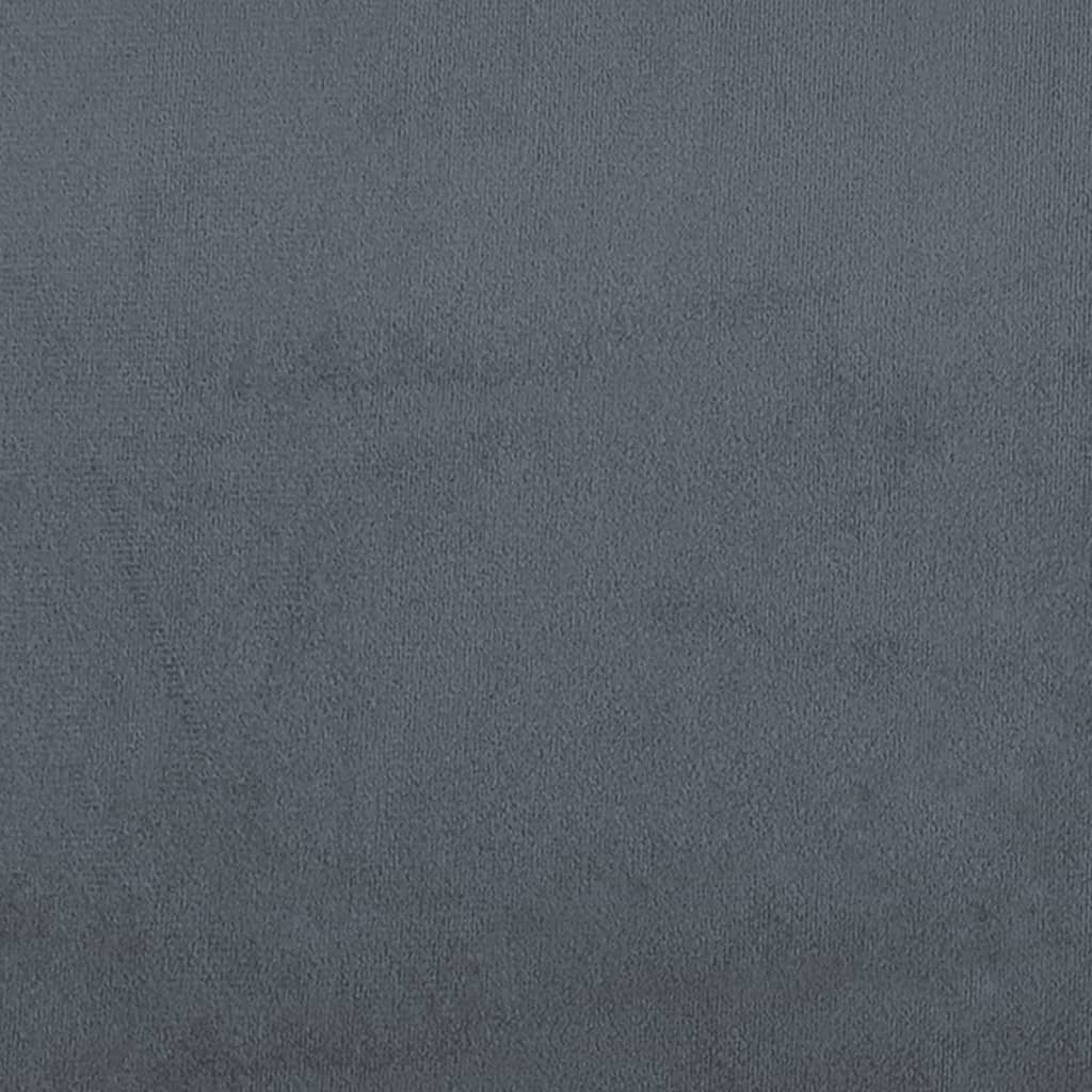 Almofadas decorativas 2 pcs Ø15x50 cm veludo cinzento-escuro