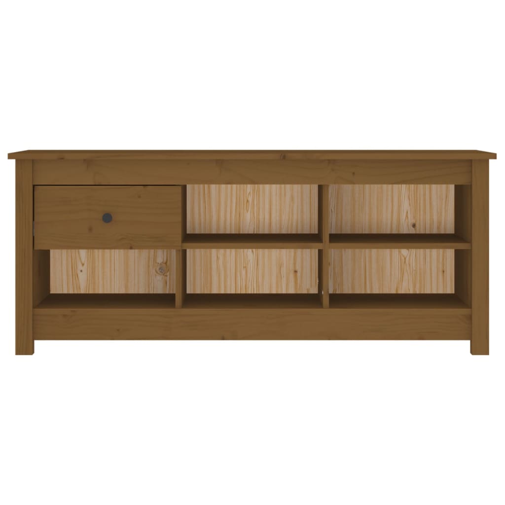 Sapateira 110x38x45,5 cm pinho maciço branco
