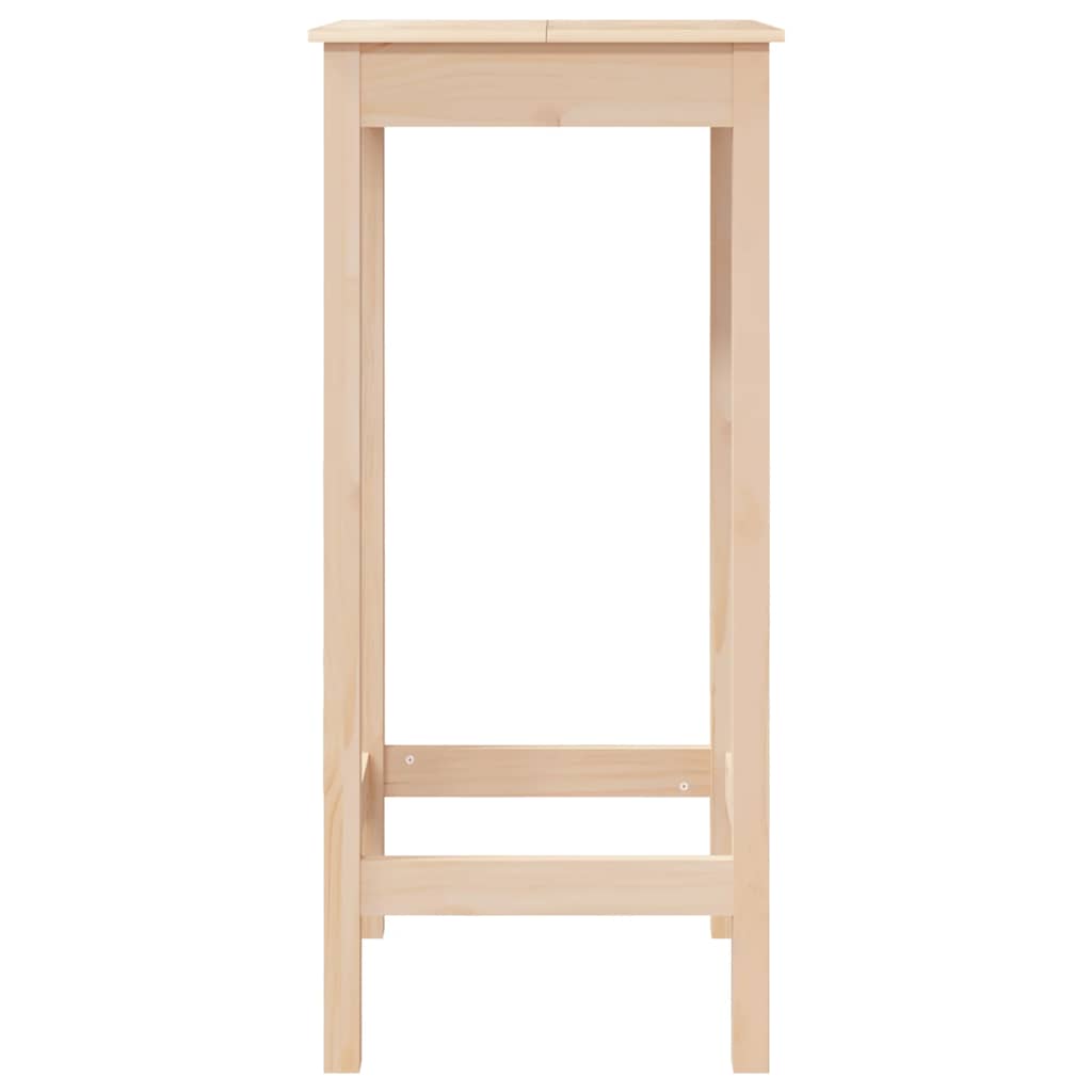 Mesa de bar 140x80x110 cm madeira de pinho maciça branco