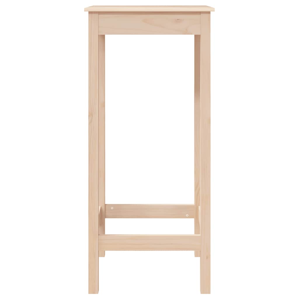 Mesa de bar 140x80x110 cm madeira de pinho maciça branco