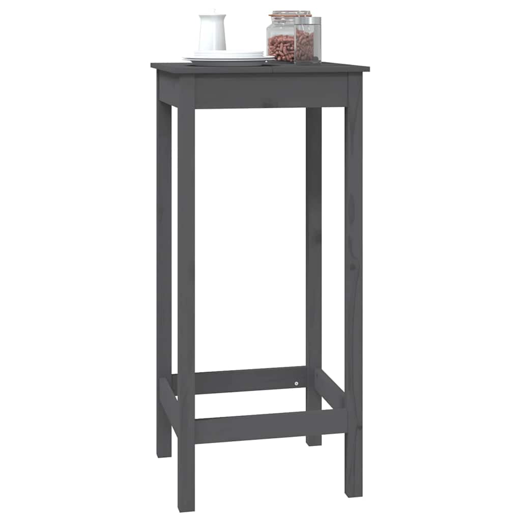 Mesa de bar 140x80x110 cm madeira de pinho maciça branco