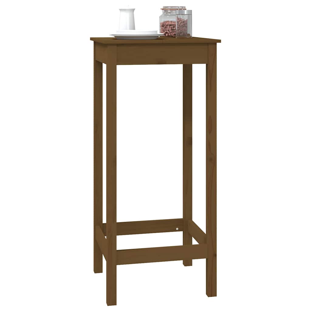 Mesa de bar 140x80x110 cm madeira de pinho maciça branco