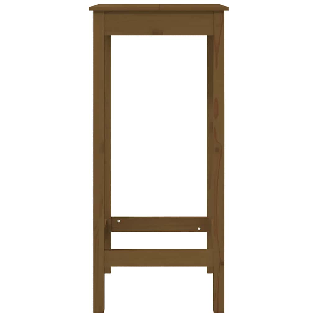 Mesa de bar 140x80x110 cm madeira de pinho maciça branco
