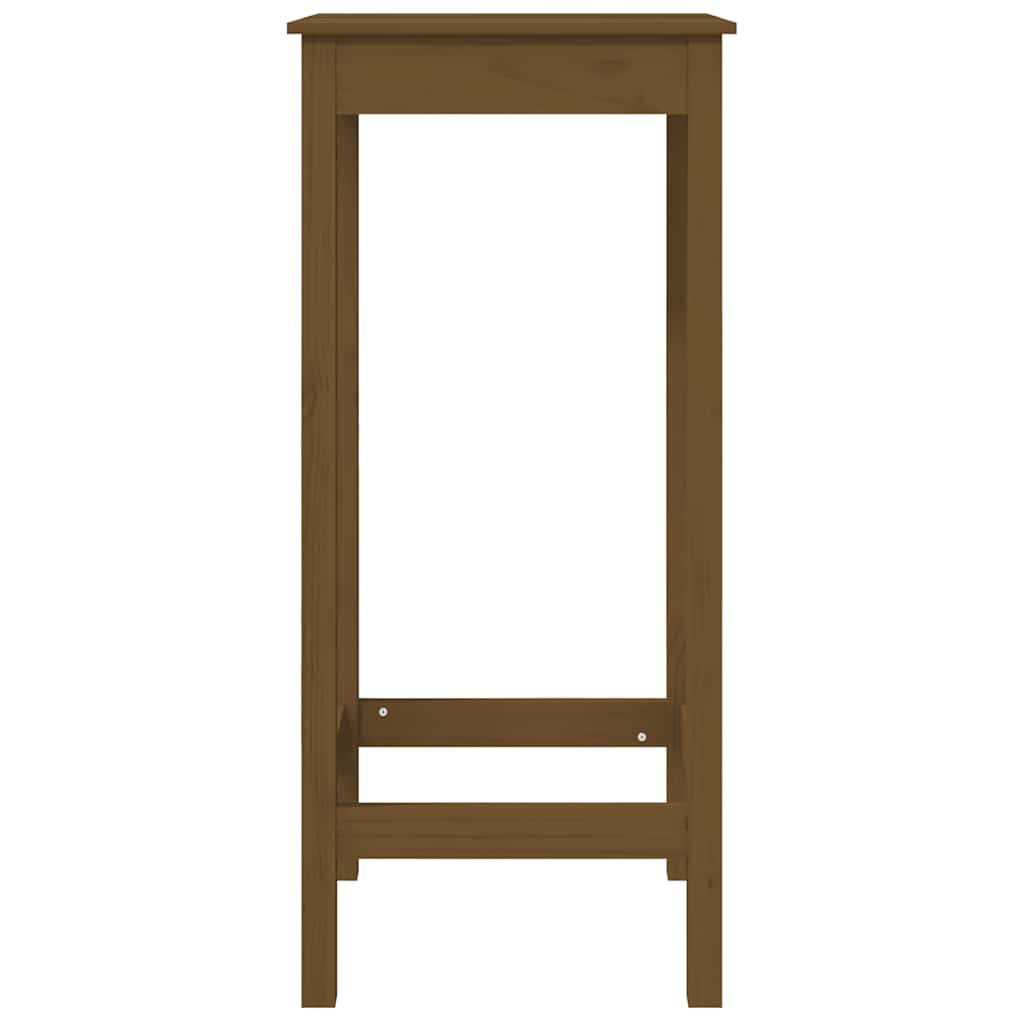 Mesa de bar 140x80x110 cm madeira de pinho maciça branco