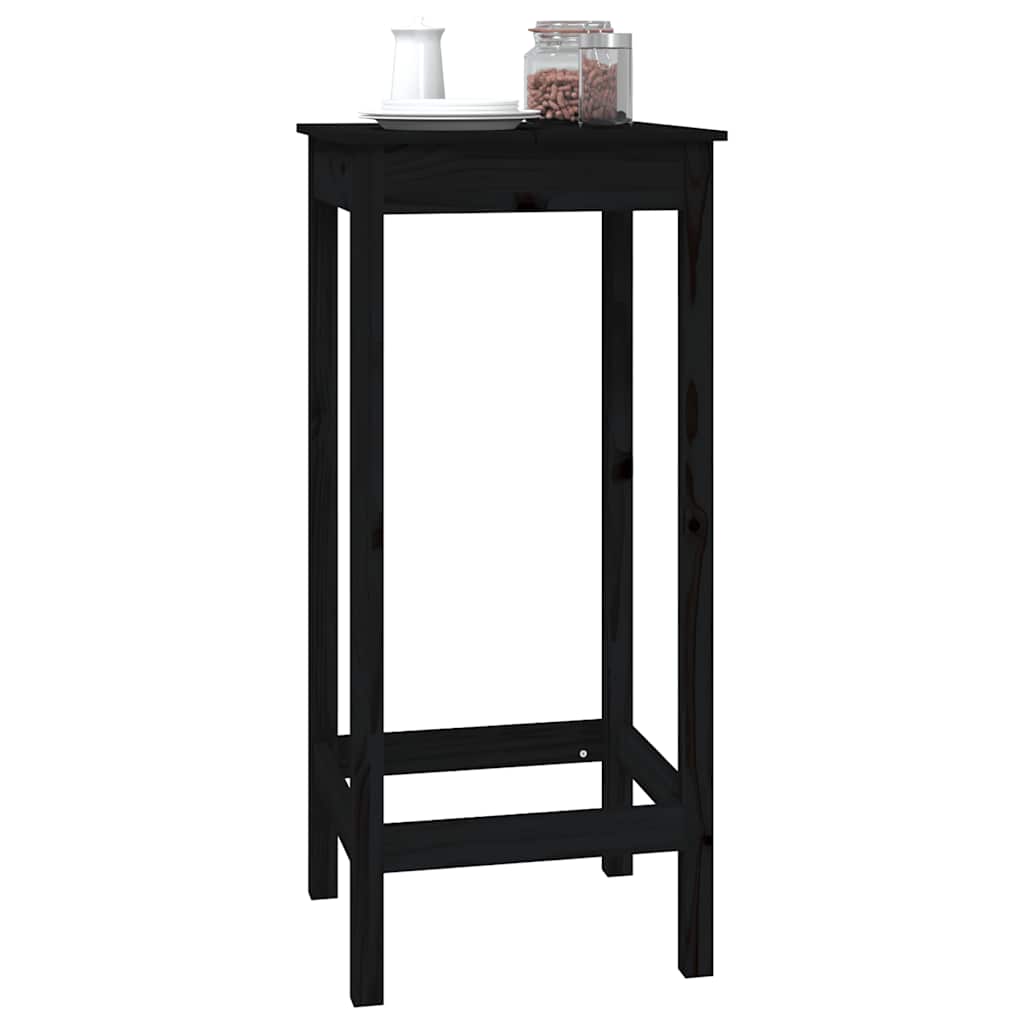 Mesa de bar 140x80x110 cm madeira de pinho maciça branco