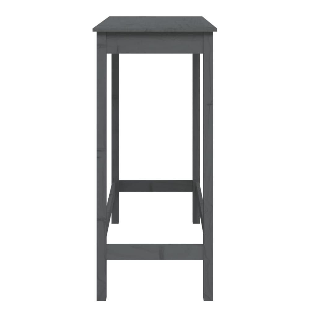 Mesa de bar 140x80x110 cm madeira de pinho maciça branco