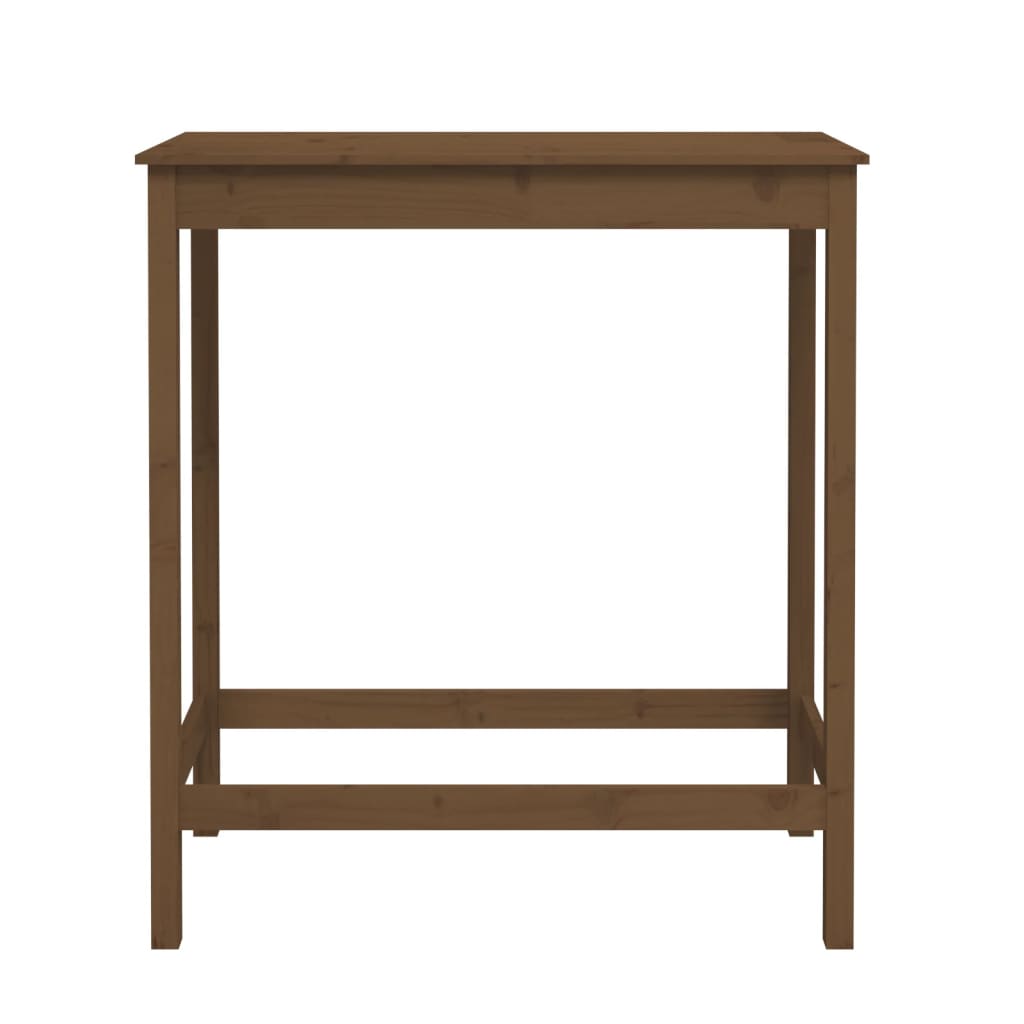 Mesa de bar 140x80x110 cm madeira de pinho maciça branco