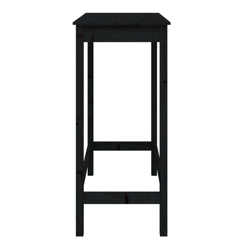 Mesa de bar 140x80x110 cm madeira de pinho maciça branco
