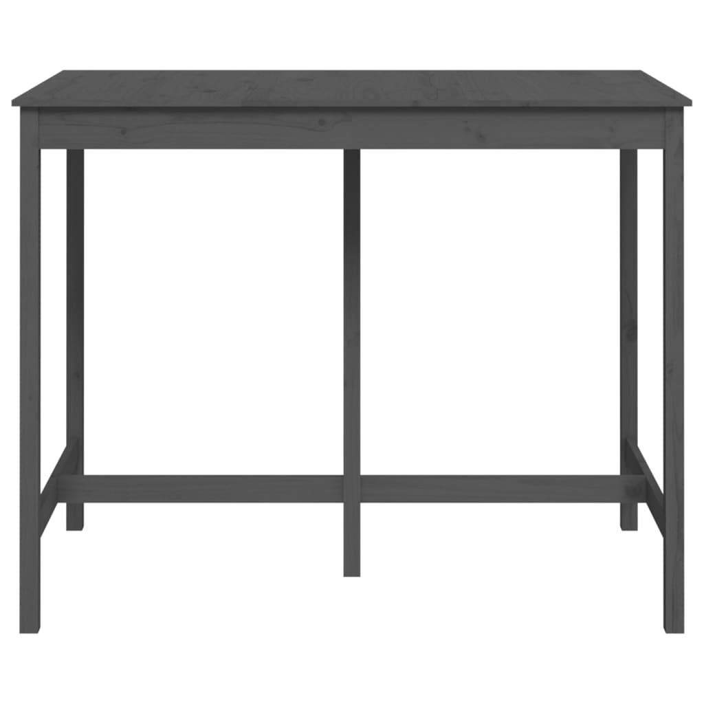 Mesa de bar 140x80x110 cm madeira de pinho maciça branco