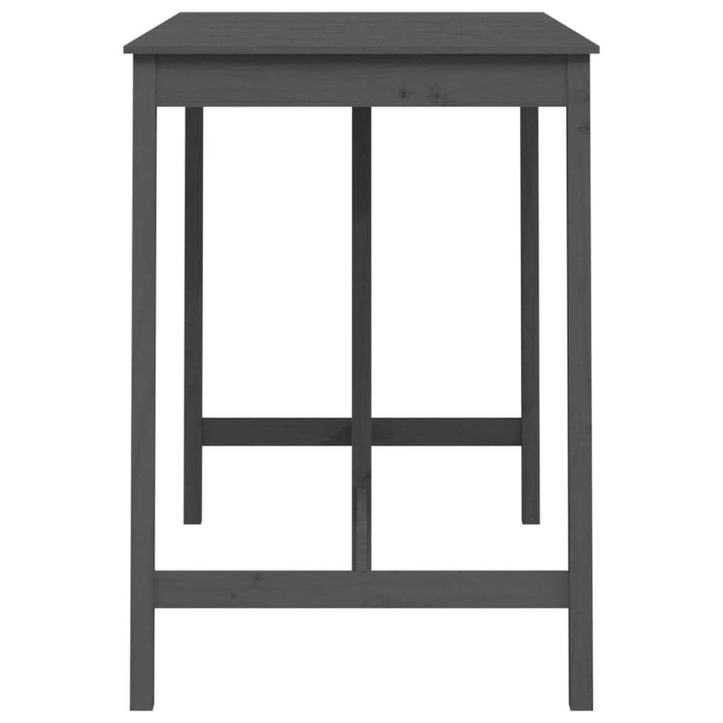 Mesa de bar 140x80x110 cm madeira de pinho maciça branco
