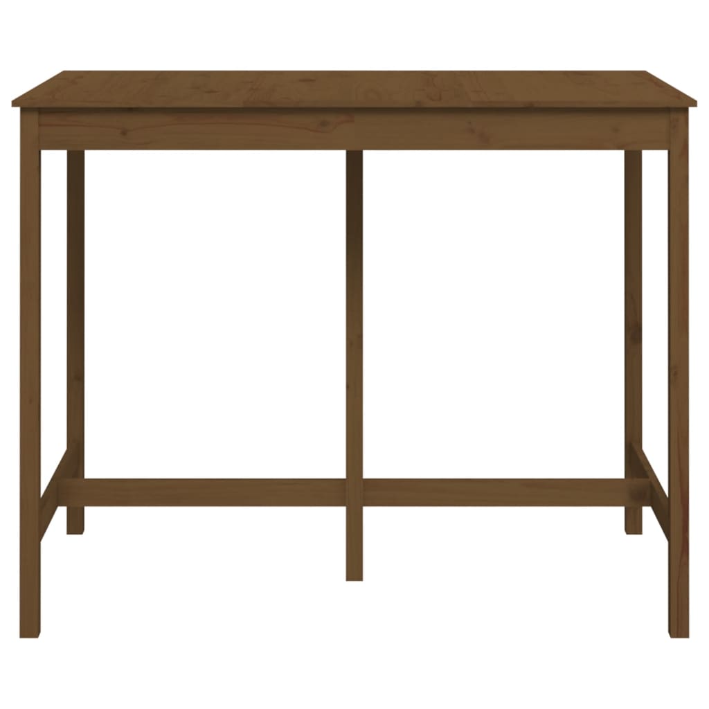 Mesa de bar 140x80x110 cm madeira de pinho maciça branco