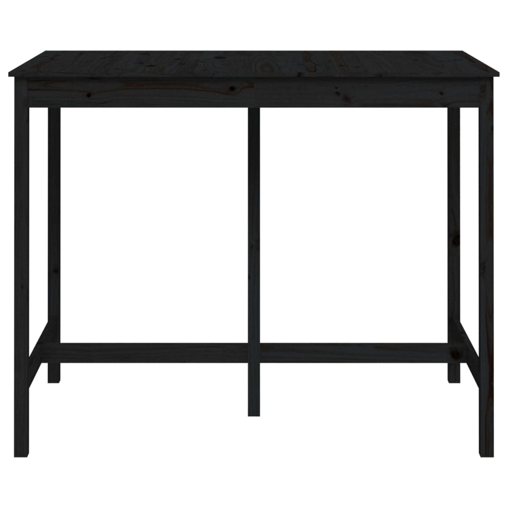 Mesa de bar 140x80x110 cm madeira de pinho maciça branco