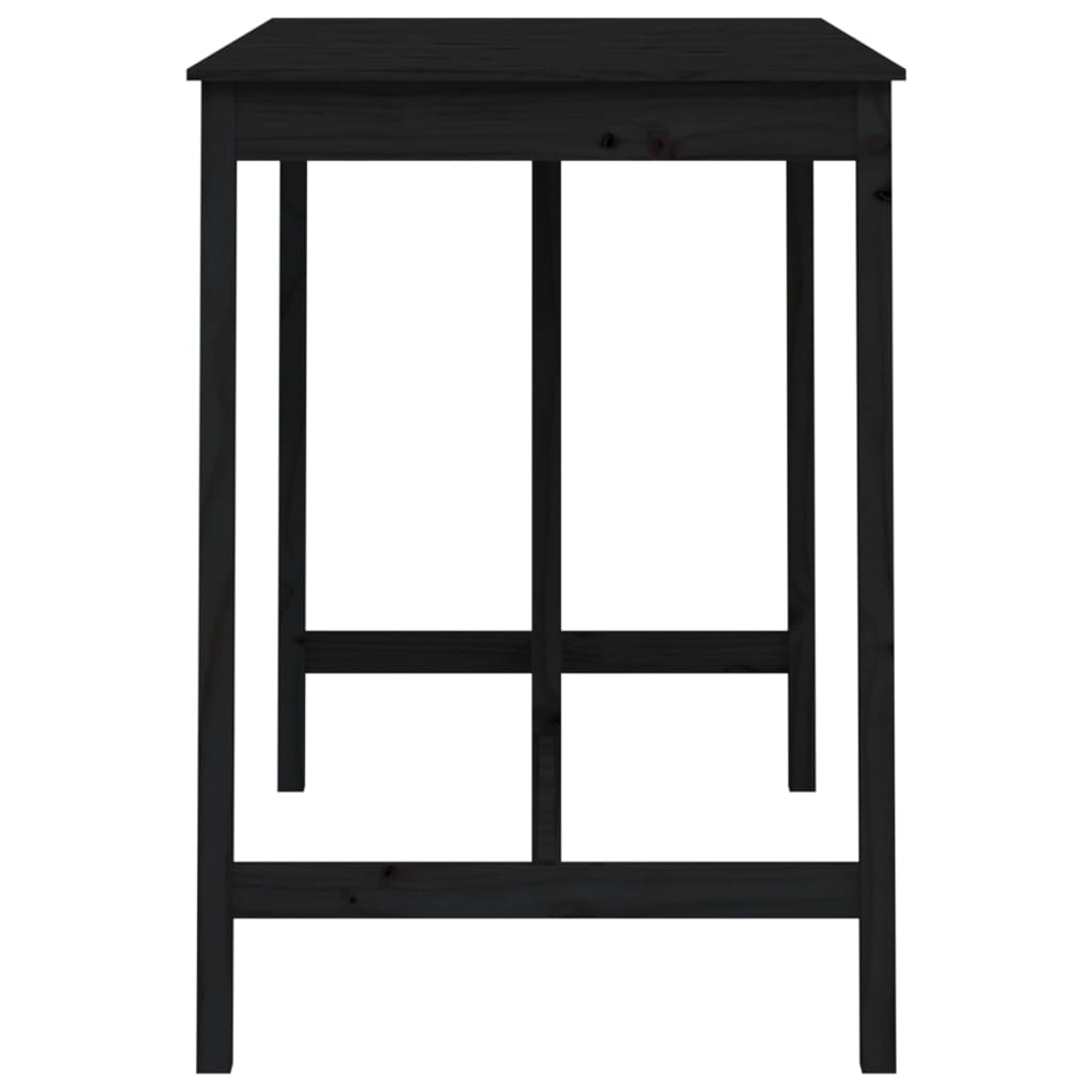 Mesa de bar 140x80x110 cm madeira de pinho maciça branco
